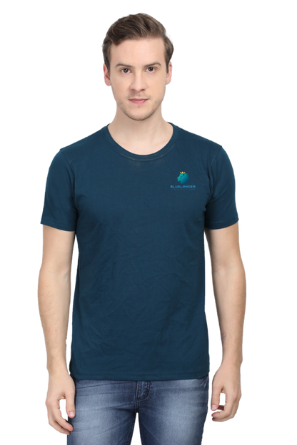 Get Noticed Everywhere You Go with Bluelander's Cotton Half Sleeve T-Shirt!