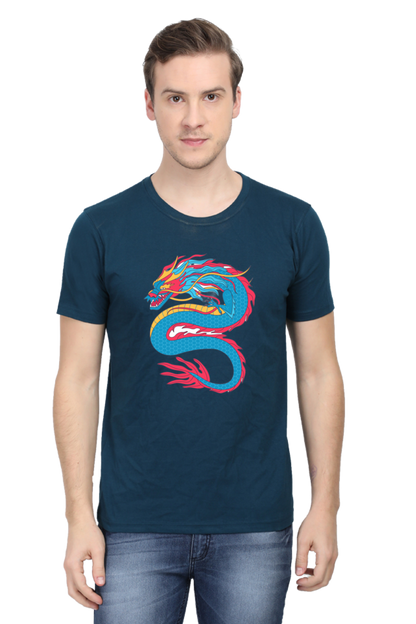 Style Redefined: Embrace Bluelander's Cotton Half Sleeve T-Shirts with Enhanced Design!