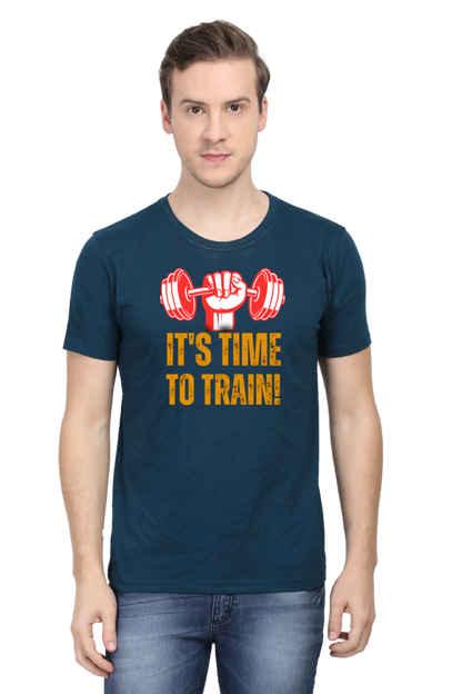Level Up Your Fitness: Bluelander Cotton Half Sleeve T-Shirts - Supreme Comfort for Your Training Sessions