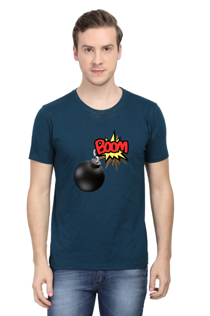 Embrace Comfort and Style in Bluelander's Cotton Half Sleeve T-Shirt!