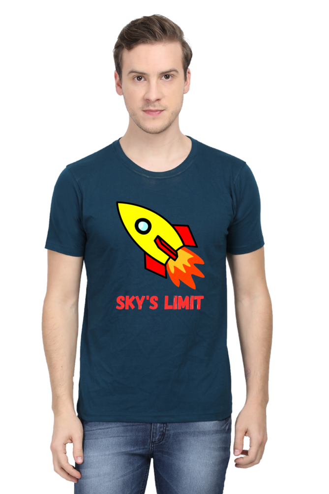 Reach New Heights of Style: Elevate Your Look with Bluelander's Half Sleeve Cotton Tees!