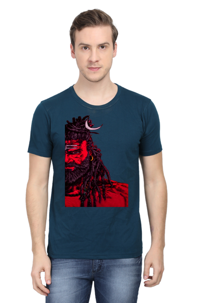 Adorn Yourself with Divine Shiva Vastra - Experience Shiva's Grace with Bluelander's Premium Unisex Cotton T Shirt.