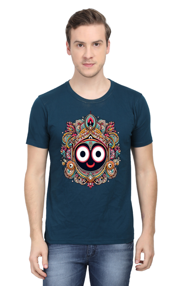 Sacred Comfort: Bluelanders  Premium  Cotton Unisex Half-Sleeve T-Shirt  Show drafts