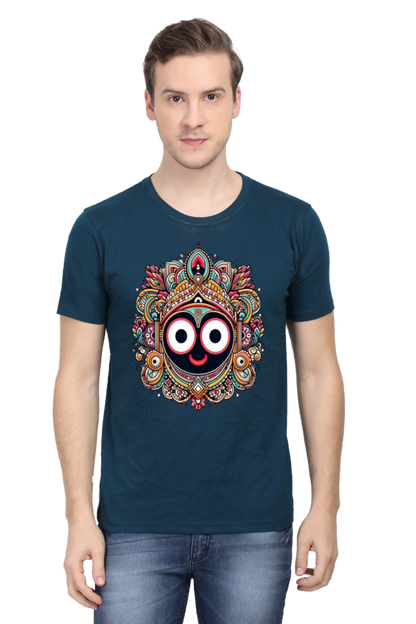 Sacred Comfort: Bluelanders  Premium  Cotton Unisex Half-Sleeve T-Shirt  Show drafts