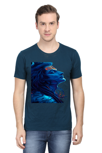 Divine Threads: Bluelander's Unisex Shiva Tees - Comfort Meets Faith  This is an excellent title!