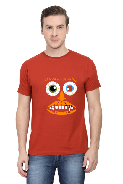 Elevate Your Spooky Style: Bluelander Cotton Half Sleeve T-Shirts – Supreme Comfort, Enhanced Design for a Hauntingly Stylish Spooky Season.