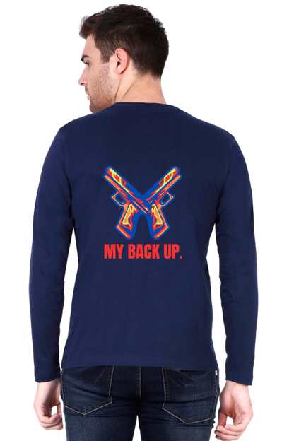 Bluelander's Cotton Full Sleeve T-Shirt: Take Your Back Up in Style.
