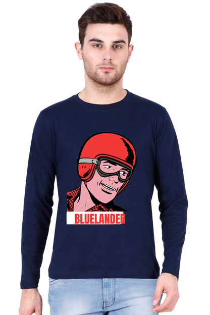 Unveil the Latest Designs with Bluelander's Cotton Full Sleeve T-Shirts!