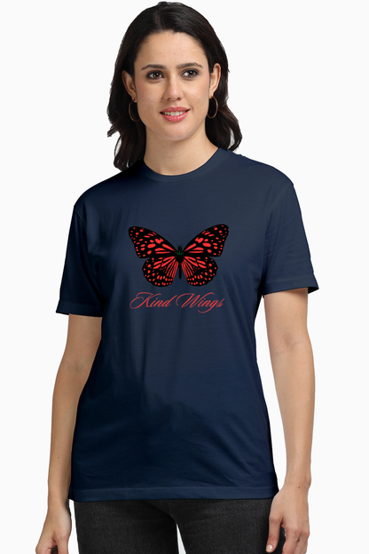 Bluelander Girls and Women's Supima T-Shirt -Supreme Comfort, Enhanced Design, You Got the King Wings. Fly Free, Fly High.