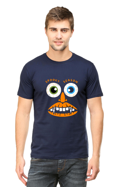 Elevate Your Spooky Style: Bluelander Cotton Half Sleeve T-Shirts – Supreme Comfort, Enhanced Design for a Hauntingly Stylish Spooky Season.