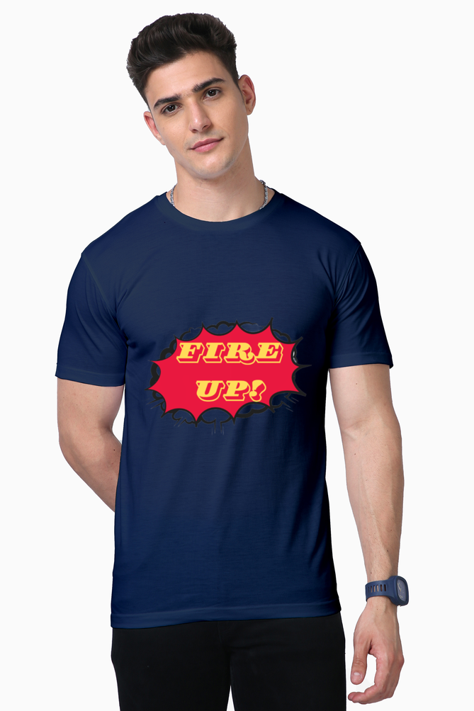 Get Noticed Everywhere: Bluelander's Supima Cotton Half Sleeve T-Shirt!
