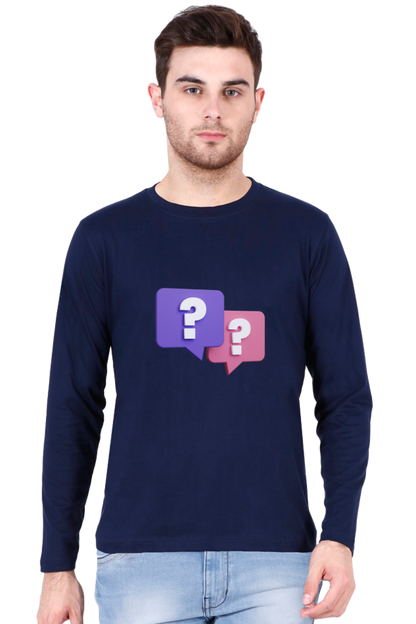 Unleash Your Style: Fun and Playful Vibes with Bluelander's Cotton Full Sleeve Tee!