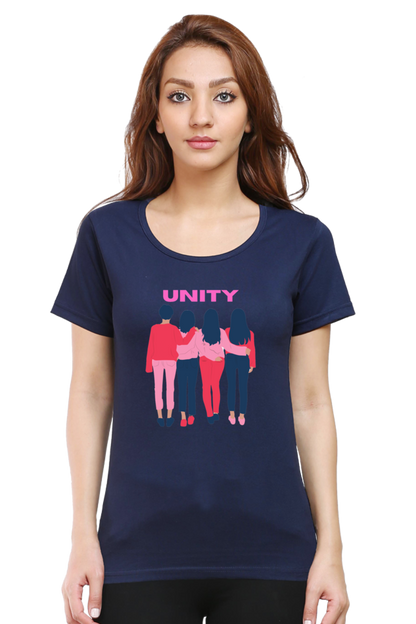 BlueLander's Cotton Half Sleeve T-Shirts: Enhanced Design, Supreme Comfort for Girls and Women – A Sign of Unity in Style and Comfort.