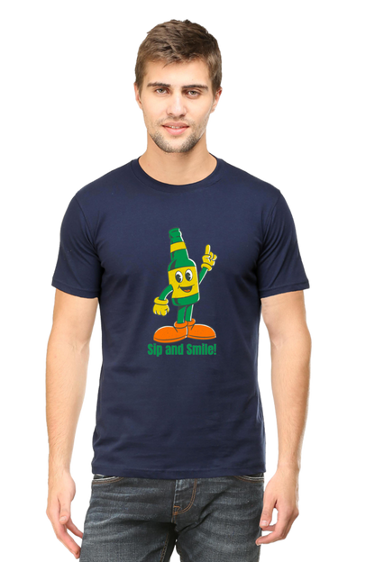 Stand Out in Style: Bluelander's Cotton Half Sleeve T-Shirts with Enhanced Design - Get Noticed!