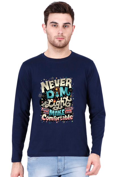 Bluelanders: Comfort Redefined - Unisex Premium Cotton Bio-Washed Full-Sleeve T-Shirt.
