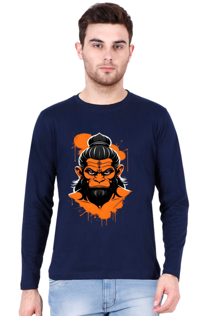 Premium Unisex Hanuman Grace Bhastra T-shirt: Divine Power & Comfort | Bluelander