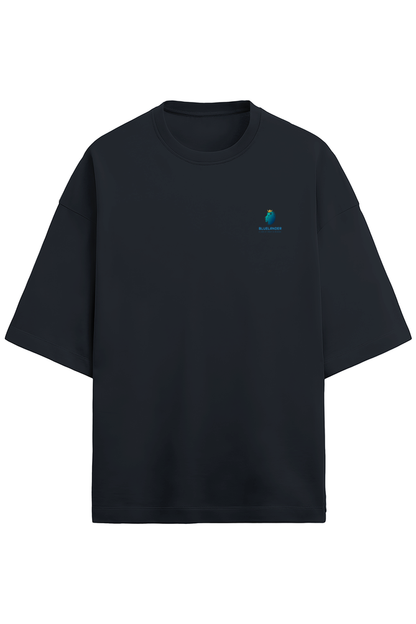 Glow-in-the-Dark Shiva Premium Unisex Oversized Cotton T-Shirt: Let's Light Up the Dark,by Bluelander