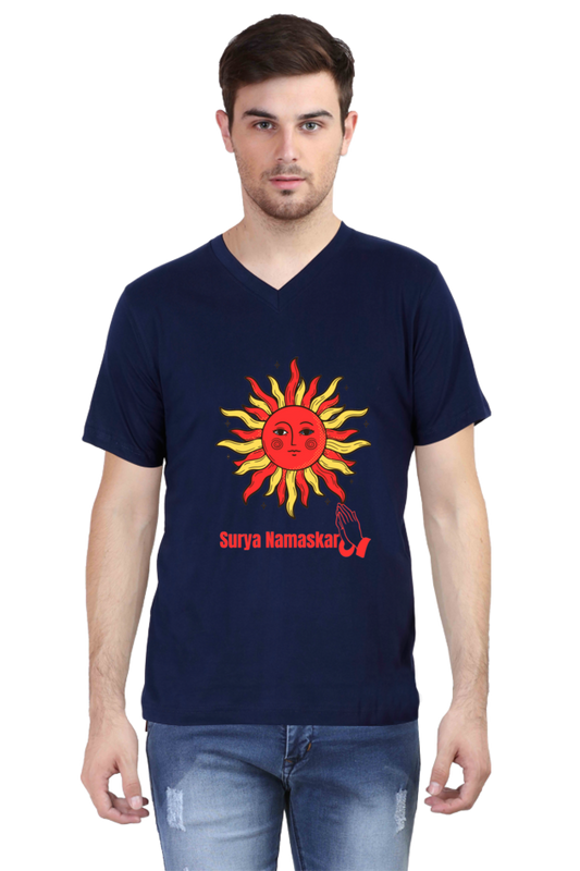 Unveil the Next Level of Design with Bluelander's V Neck Cotton Half Sleeve T-Shirts!
