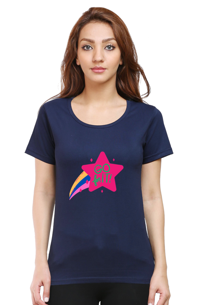 Show Your Feminism with Colors of Love: Bluelander's Girls Cotton Half Sleeve Shirt - Empower Your Style!