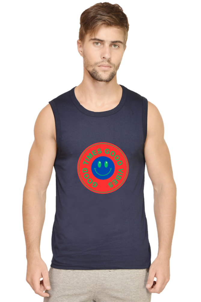 Effortless Style for Any Occasion: Bluelander's Sleeveless Round Neck Cotton T-Shirt!