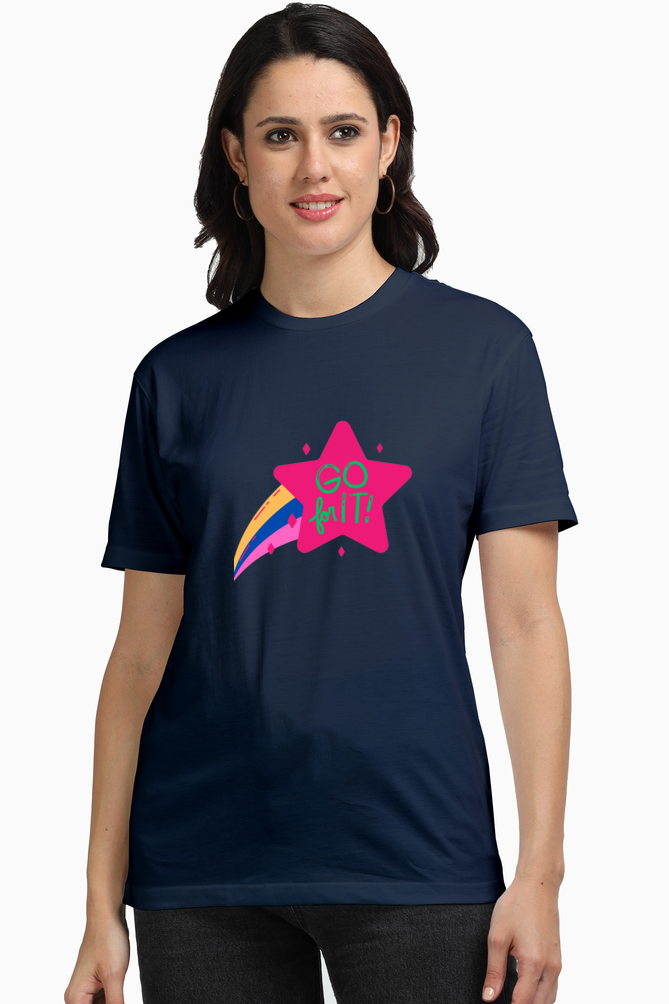 Unleash Elegance: Bluelander's Female Supima Half Sleeve Tee - Elevate Your Fashion Game!