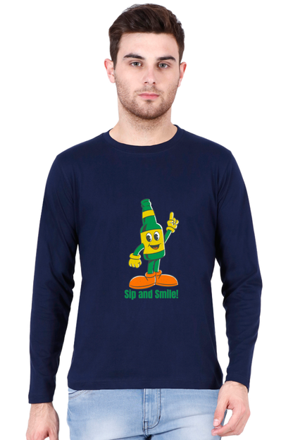 Unveil the Latest Trends: Bluelander's Cotton Full Sleeve Tee, Pioneering the New Fashion Era!
