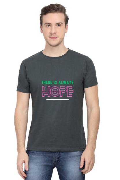 Bluelander Cotton Half Sleeve T-Shirt: Supreme Comfort and a Touch of Hope - Where Style Meets Optimism for a Bright Tomorrow.