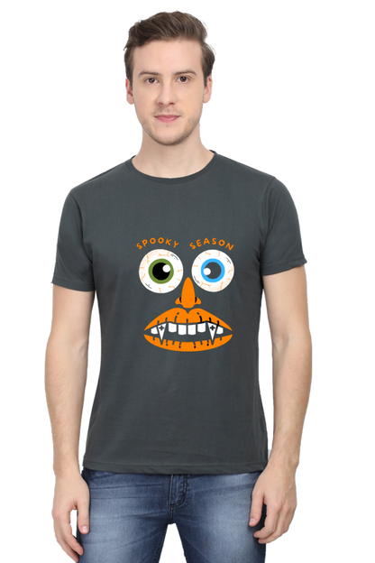 Elevate Your Spooky Style: Bluelander Cotton Half Sleeve T-Shirts – Supreme Comfort, Enhanced Design for a Hauntingly Stylish Spooky Season.