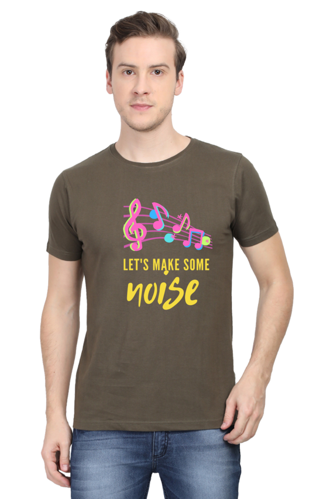 Make Waves in Style: Bluelander Cotton Half Sleeve T-Shirt - Time to Amplify Your Look and Make Some Stylish Noise