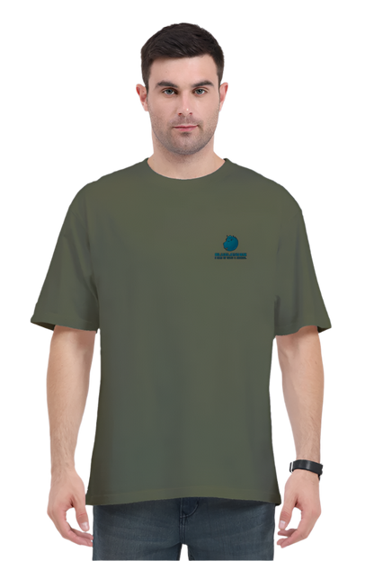Oversized Comfort, Classic Style: Bluelanders  soft cotton bio washed Unisex T-Shirt.