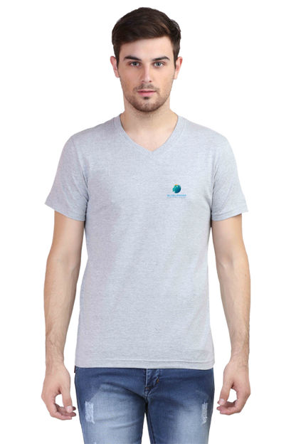 Vibe in Comfort: Bluelander's V-Neck Cotton Half Sleeve T-Shirts - Your Casual Chic Essential!