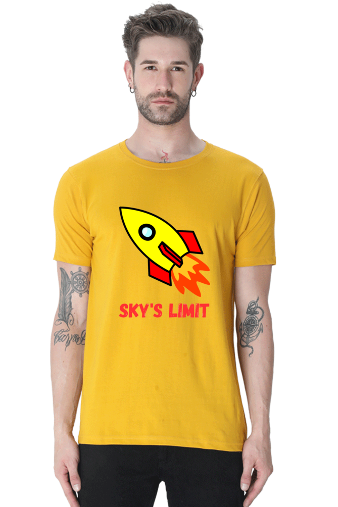 Reach New Heights of Style: Elevate Your Look with Bluelander's Half Sleeve Cotton Tees!