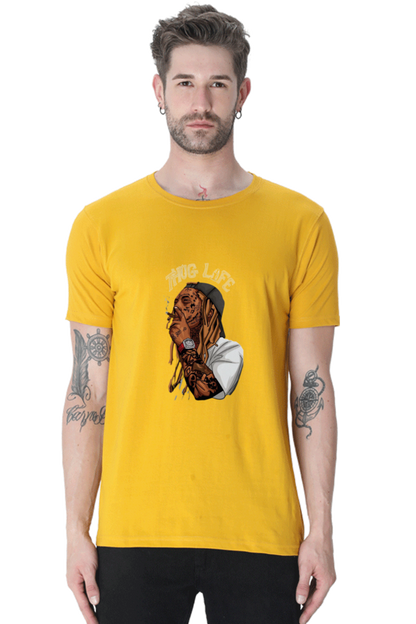 Bluelander Unisex Regular Fit T-Shirt: Soft, Breathable, 100% Cotton, Pre-Shrunk, Bio-Washed, Lycra Ribbed Neck