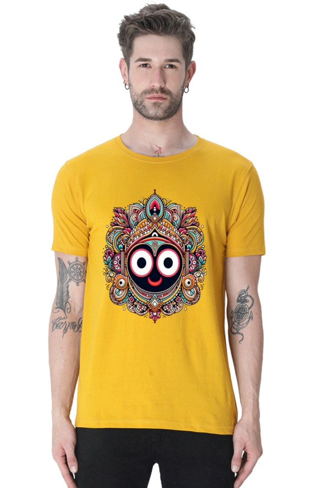 Sacred Comfort: Bluelanders  Premium  Cotton Unisex Half-Sleeve T-Shirt  Show drafts