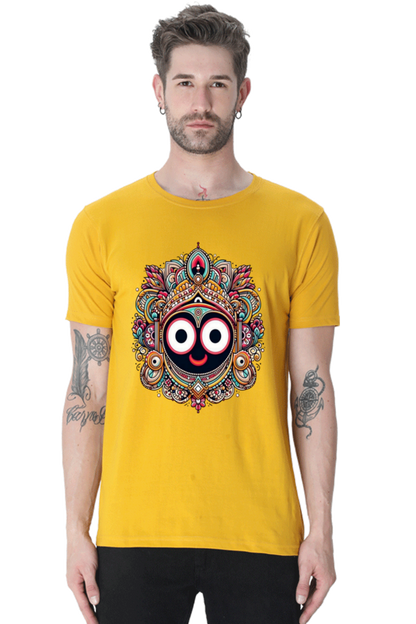 Sacred Comfort: Bluelanders  Premium  Cotton Unisex Half-Sleeve T-Shirt  Show drafts