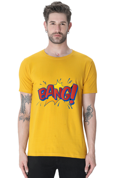 Stand Out with Bluelander's  Cotton Half Sleeve T-Shirt!