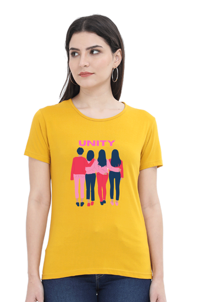 BlueLander's Cotton Half Sleeve T-Shirts: Enhanced Design, Supreme Comfort for Girls and Women – A Sign of Unity in Style and Comfort.