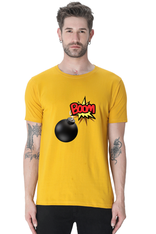 Embrace Comfort and Style in Bluelander's Cotton Half Sleeve T-Shirt!
