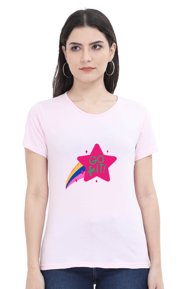 Show Your Feminism with Colors of Love: Bluelander's Girls Cotton Half Sleeve Shirt - Empower Your Style!