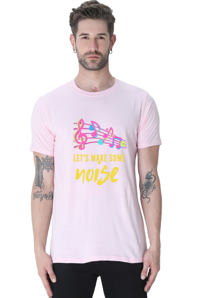 Make Waves in Style: Bluelander Cotton Half Sleeve T-Shirt - Time to Amplify Your Look and Make Some Stylish Noise