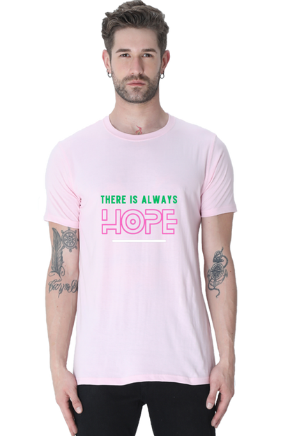 Bluelander Cotton Half Sleeve T-Shirt: Supreme Comfort and a Touch of Hope - Where Style Meets Optimism for a Bright Tomorrow.