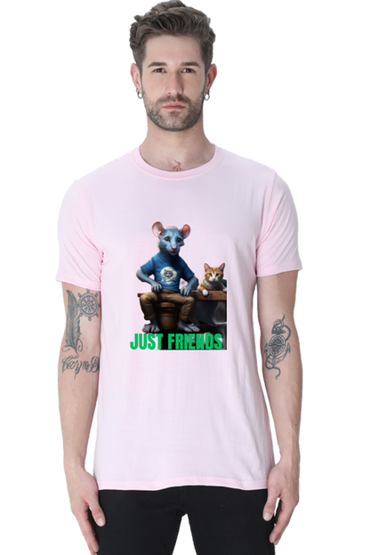 BlueLander's Half Sleeve Cotton T-Shirt with Enhanced Design – Fusing AI and Human Craftsmanship.step out with style and confidence.