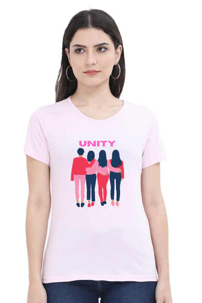 BlueLander's Cotton Half Sleeve T-Shirts: Enhanced Design, Supreme Comfort for Girls and Women – A Sign of Unity in Style and Comfort.