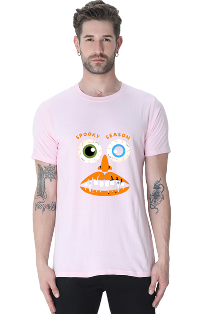 Elevate Your Spooky Style: Bluelander Cotton Half Sleeve T-Shirts – Supreme Comfort, Enhanced Design for a Hauntingly Stylish Spooky Season.