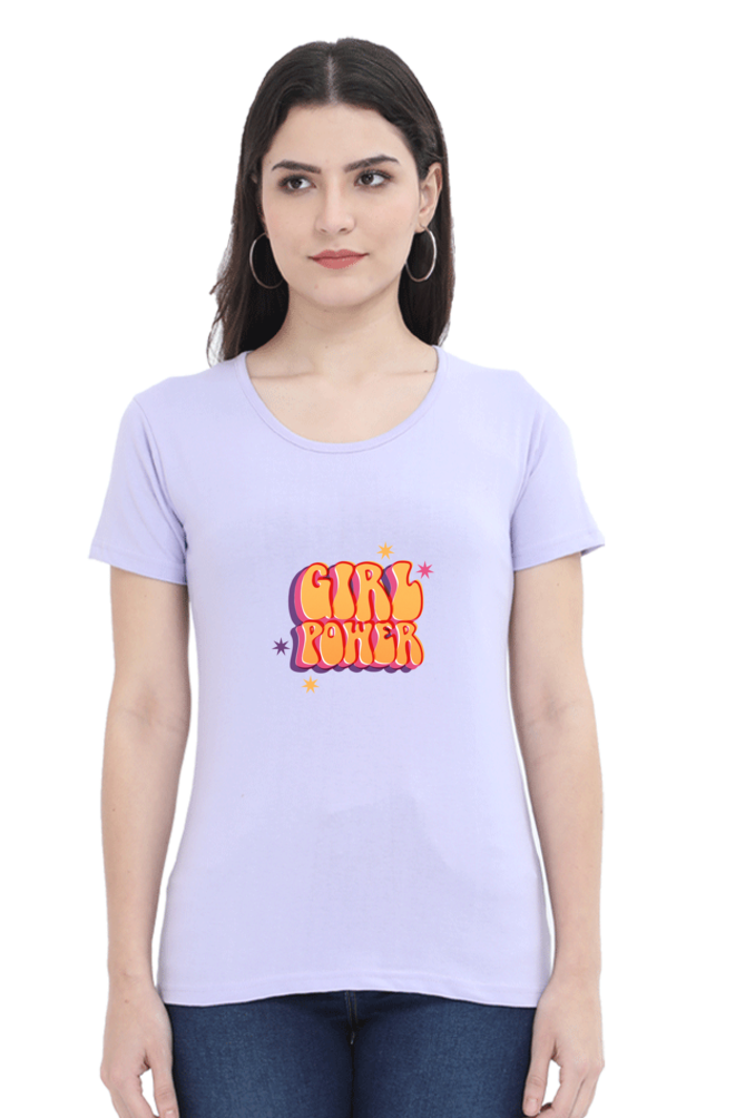 Bluelander Classic Cotton Female Half Sleeve T-Shirt: Unleash Girl Power with Style and Comfort
