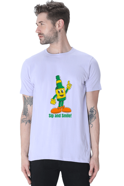 Stand Out in Style: Bluelander's Cotton Half Sleeve T-Shirts with Enhanced Design - Get Noticed!