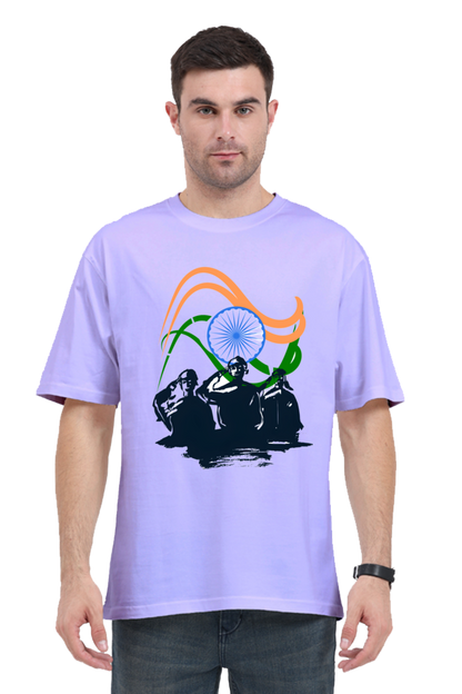 Express Your Pride: Bluelander's Oversize Standard Cotton T-Shirts Bring Comfort and Patriotism Together!