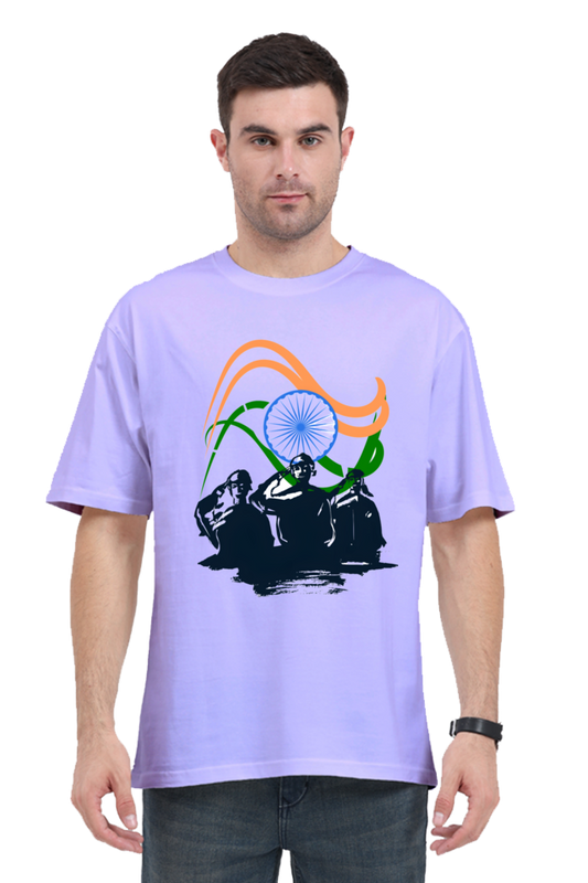 Express Your Pride: Bluelander's Oversize Standard Cotton T-Shirts Bring Comfort and Patriotism Together!