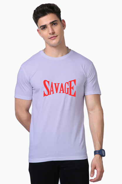 Elevate Your Style with Bluelander Supima Cotton Half Sleeve T-Shirts  Supreme Comfort,Unleash Your Savage Style.