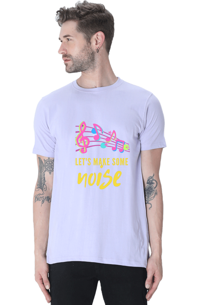 Make Waves in Style: Bluelander Cotton Half Sleeve T-Shirt - Time to Amplify Your Look and Make Some Stylish Noise